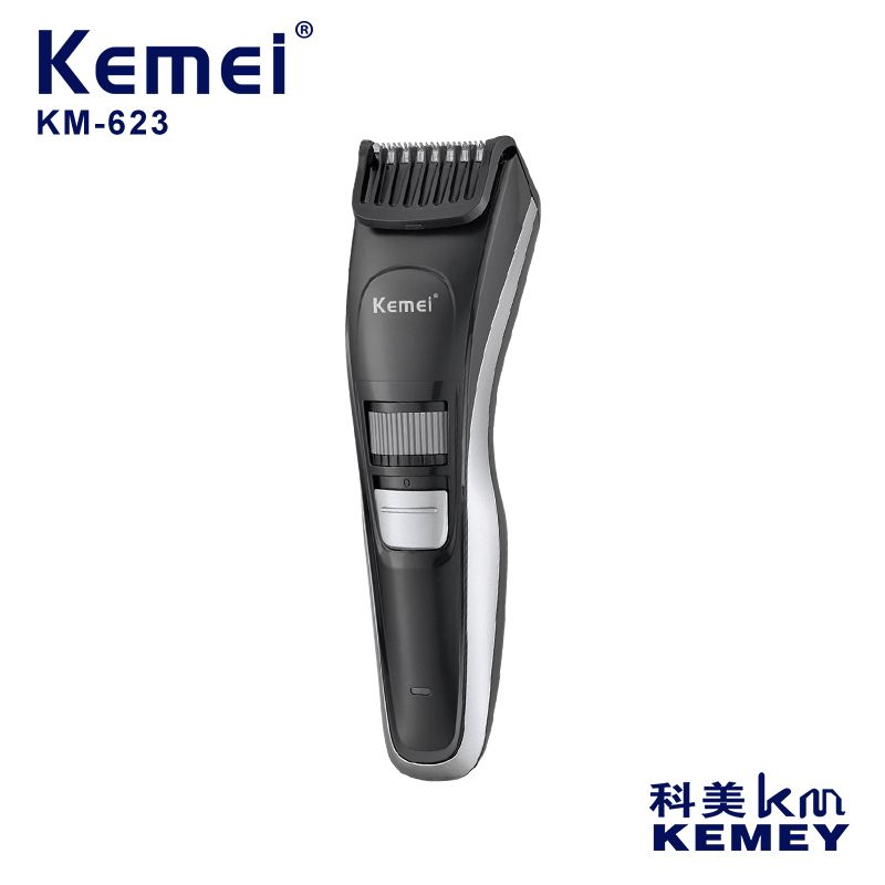 跨境厂家直供电推剪 科美KM-623厂家批发限位梳十档可调节理发器