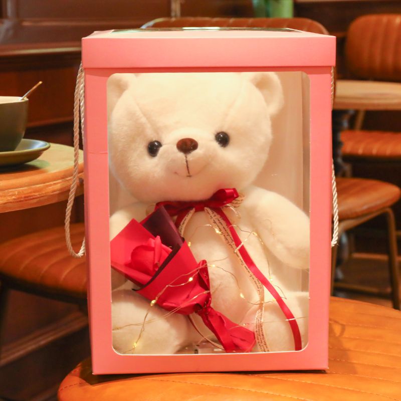 Premium gift box, Teddy bear plush toy, girl doll, birthday present for your boyfriend or girlfriend Specification image