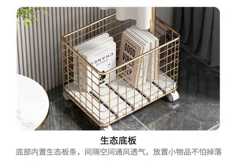 轻奢风新款衣帽架可移动带轮卧室小型挂衣架简易衣服收纳架网红风详情14