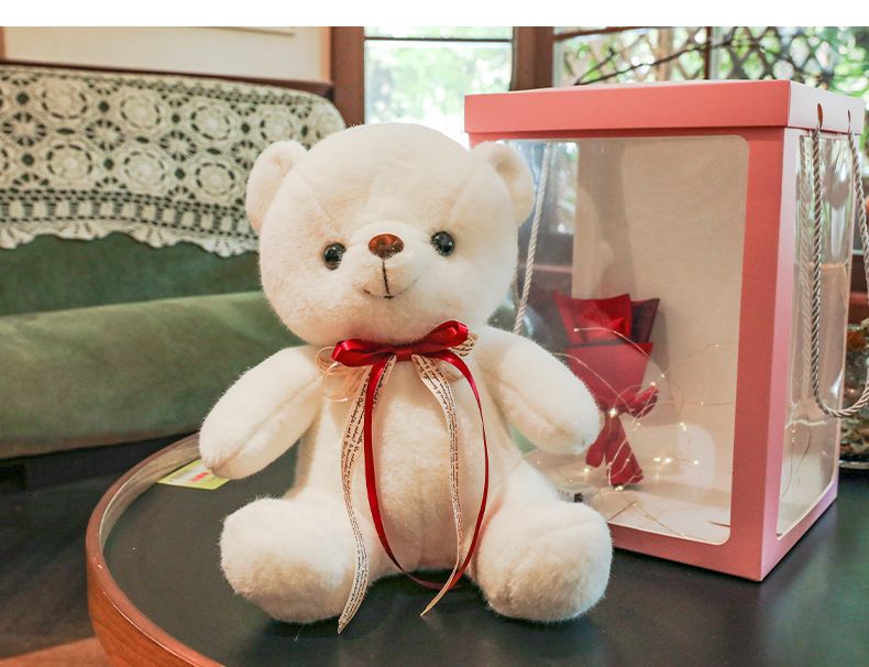 Premium gift box, Teddy bear plush toy, girl doll, birthday present for your boyfriend or girlfriend details Picture