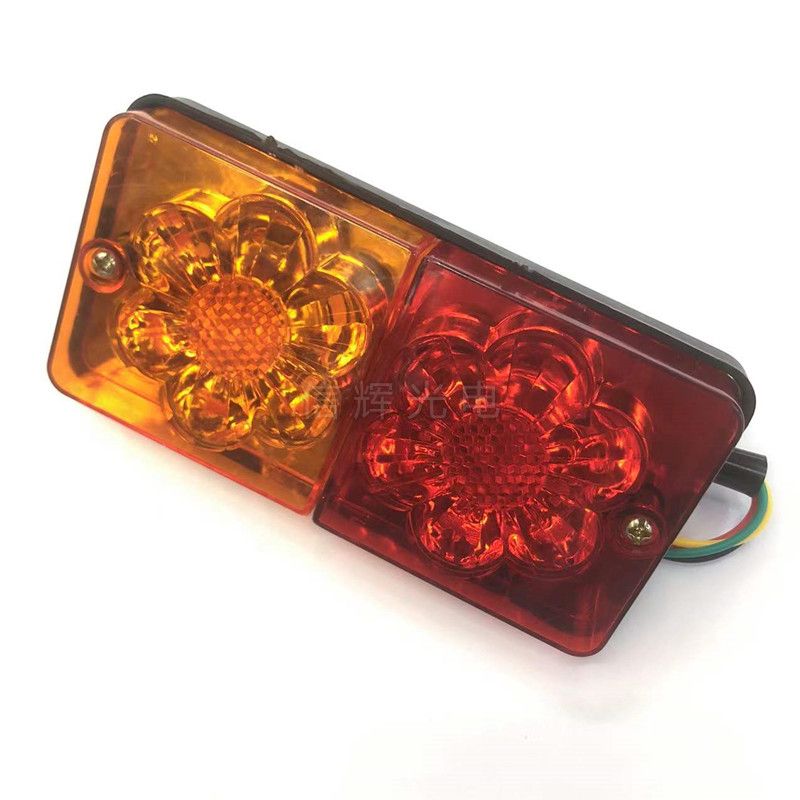 Truck taillights 24V, truck side lights, brake lights 48V, tricycle led lights yellow and red, customized versions Item Picture