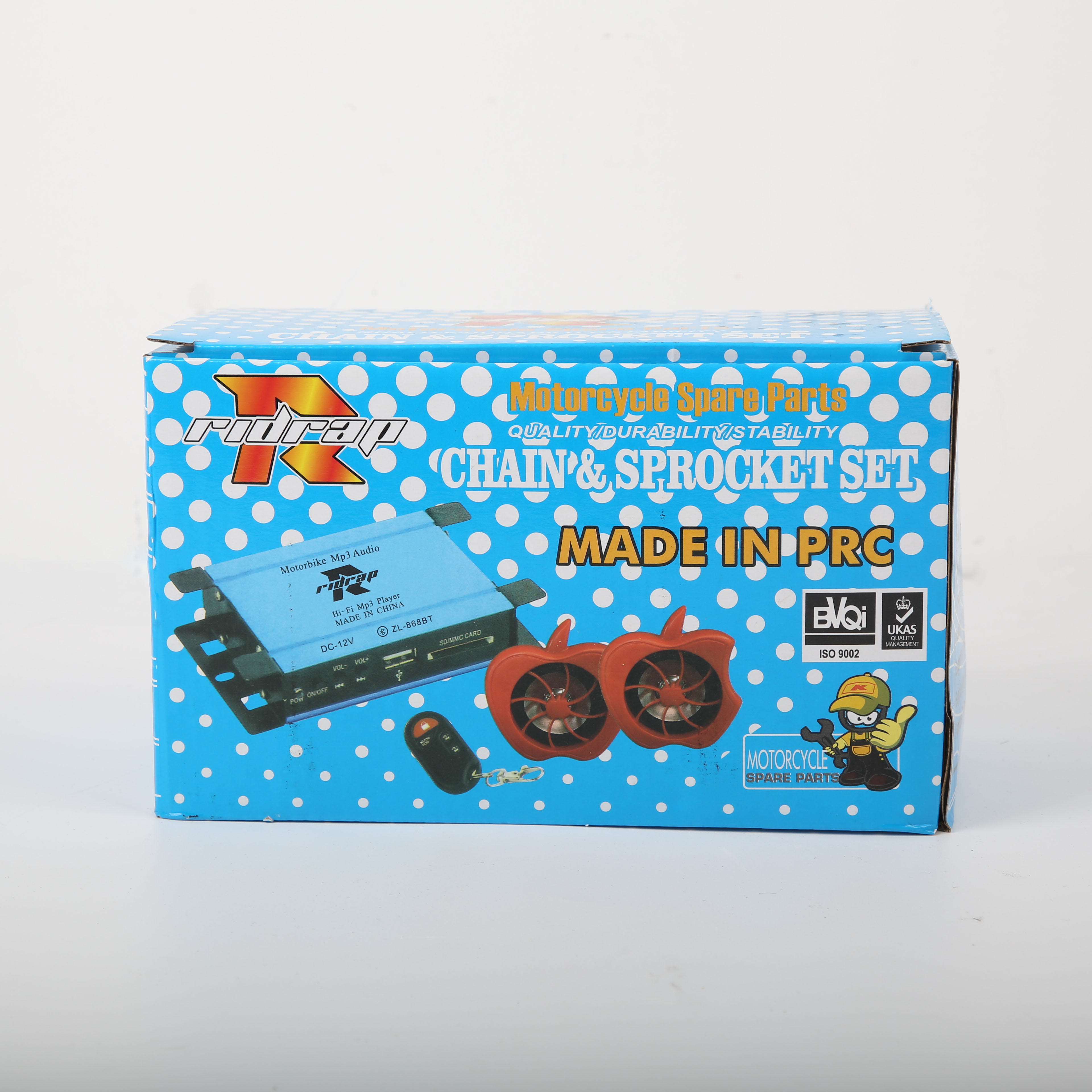 Motorcycle Music Player Apple-Shaped Speaker with Bluetooth and FM thumbnail