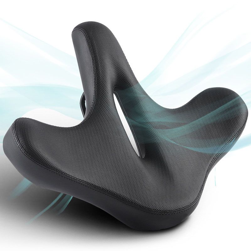 6677 Bicycle saddle (3 forks, no lights) Mountain bike plus size saddle saddle bike seat cushion
