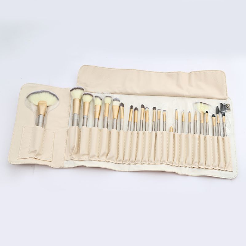 24 beige makeup brushes, beauty tools, champagne-colored makeup brush set, multi-functional and exquisite packaging pic 6