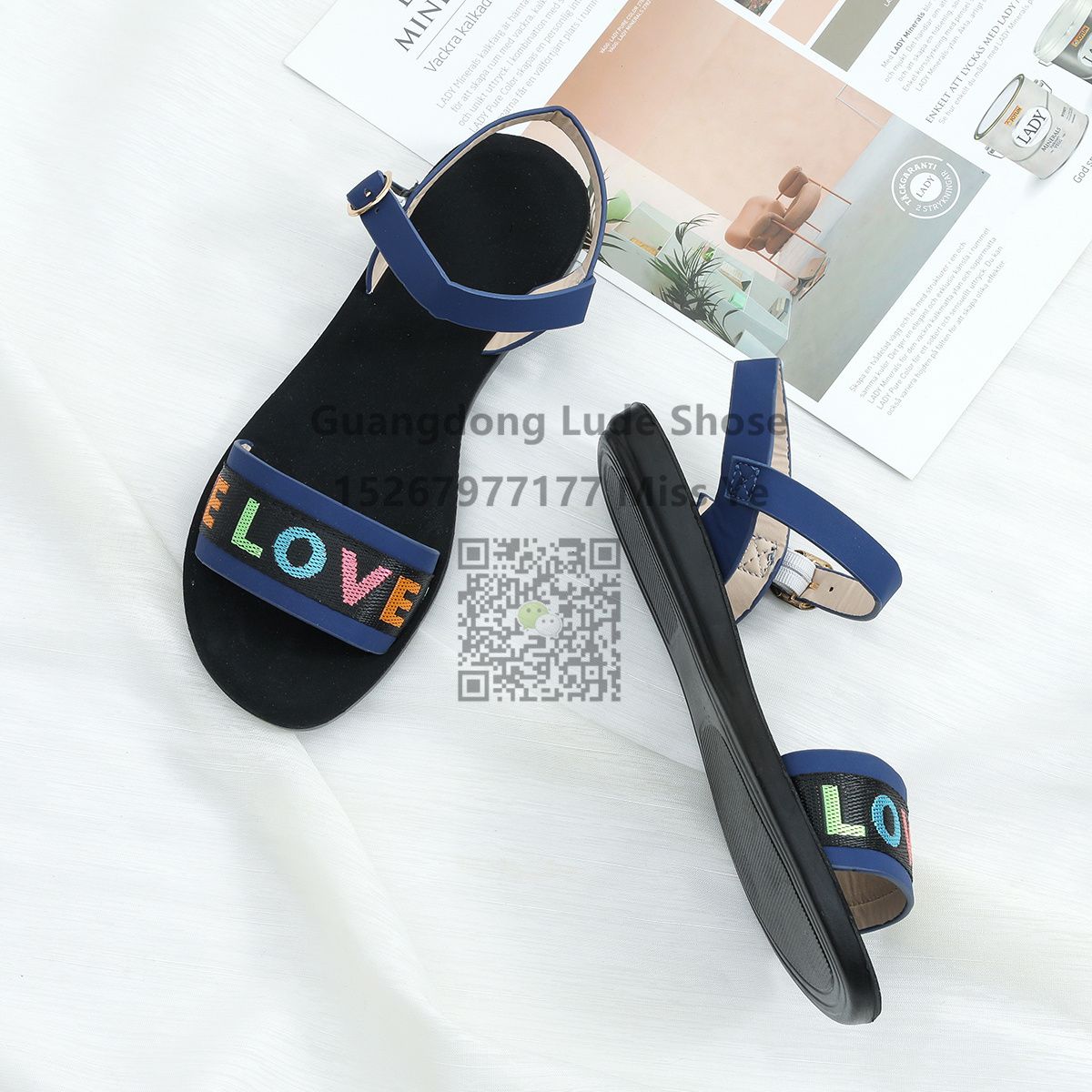 新款凉鞋广州女鞋工艺鞋平底凉鞋女夏季新款百搭防滑女士凉鞋