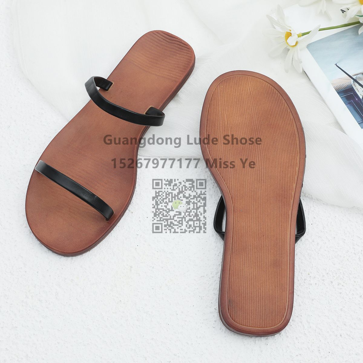 2022 New Slippers For Women Guangzhou Women's Shoes Craft Shoes Sandals For Women Fashion Simple Soft Sole Slippers Flat Sandals details Picture