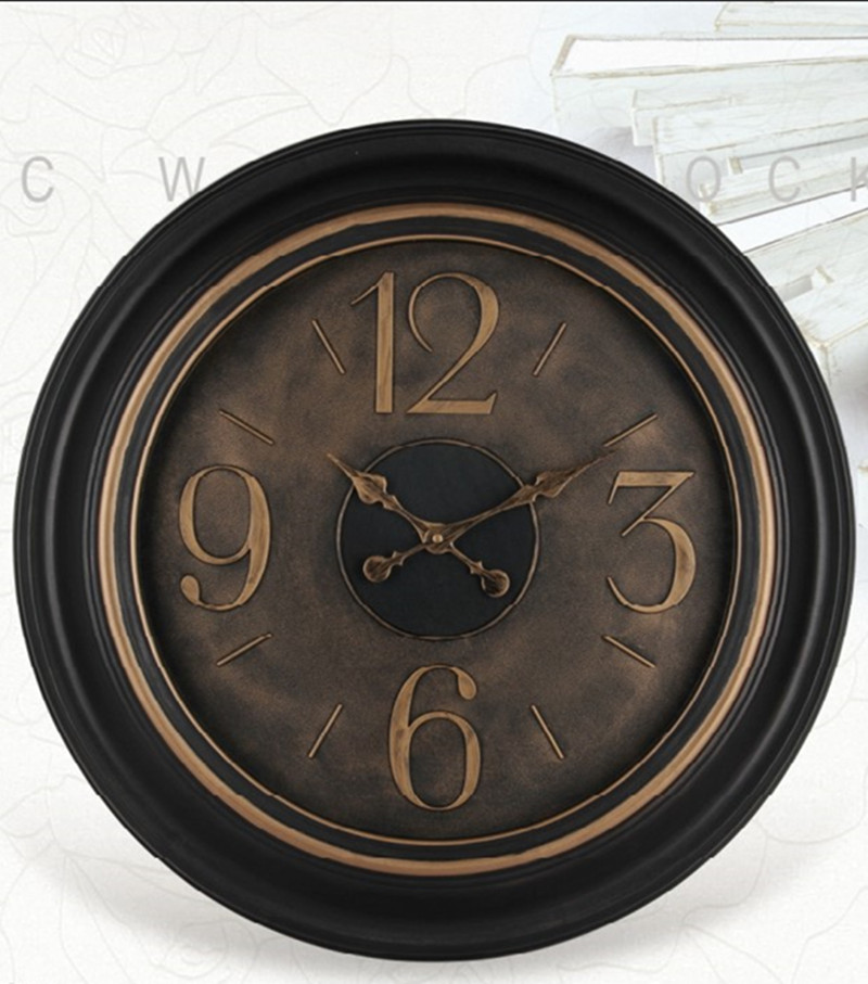 Model 8492A plastic retro wall clock in Europe and America详情图1