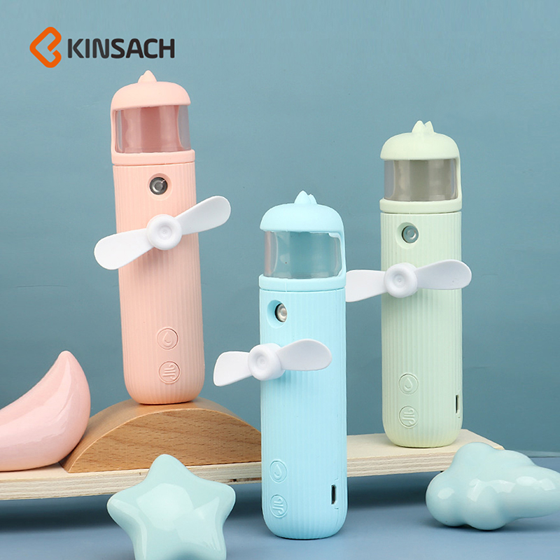 喷雾手持恐龙风扇usb充电迷你便携式电风扇学生桌面懒人3档风力小风扇