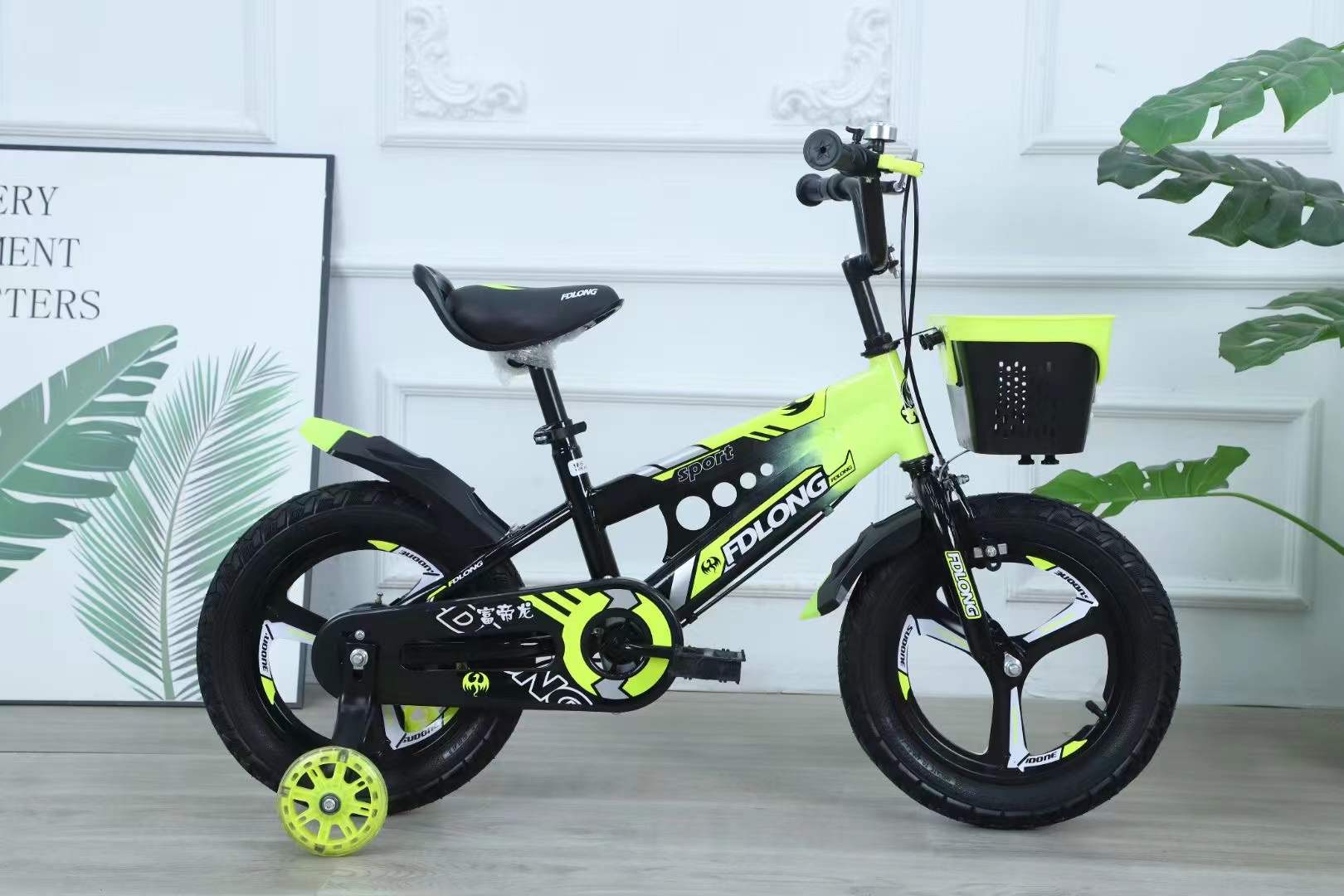 New children's bikes with one wheel and basket Men's and women's bikes children's bikes