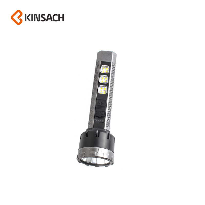 LED multi-functional outdoor portable USB charging small flashlight with battery level display, long-range high-brightness flashlight