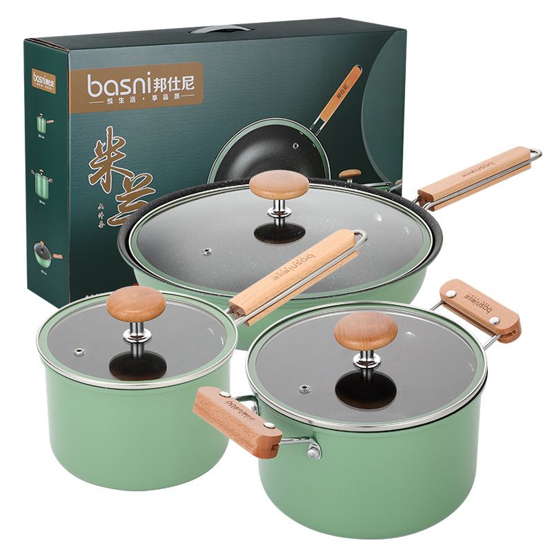 Non-stick pan six sets of foreign trade