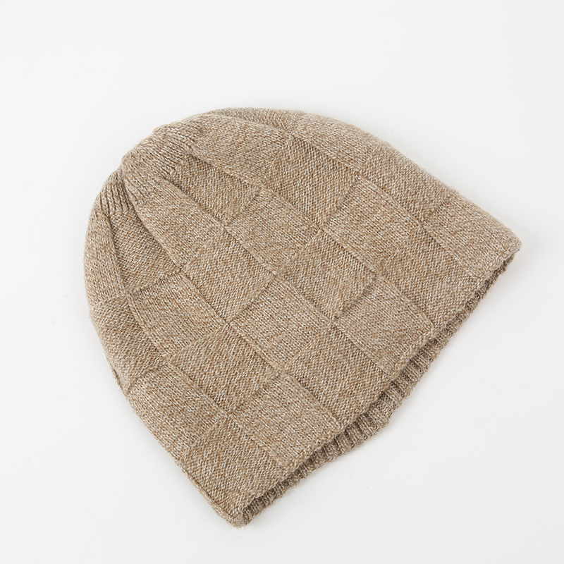 Double layer ADD fleECE KNIT HAT FEMALE South Korea AUTUMN WINTER WOOLEN HAT 100 MATCH CASUAL WARM HAT SQUARE double layer leisure hat thumbnail