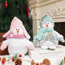 圣诞节装饰品雪人公仔橱窗摆件耶诞Christmas gifts情侣雪人娃娃