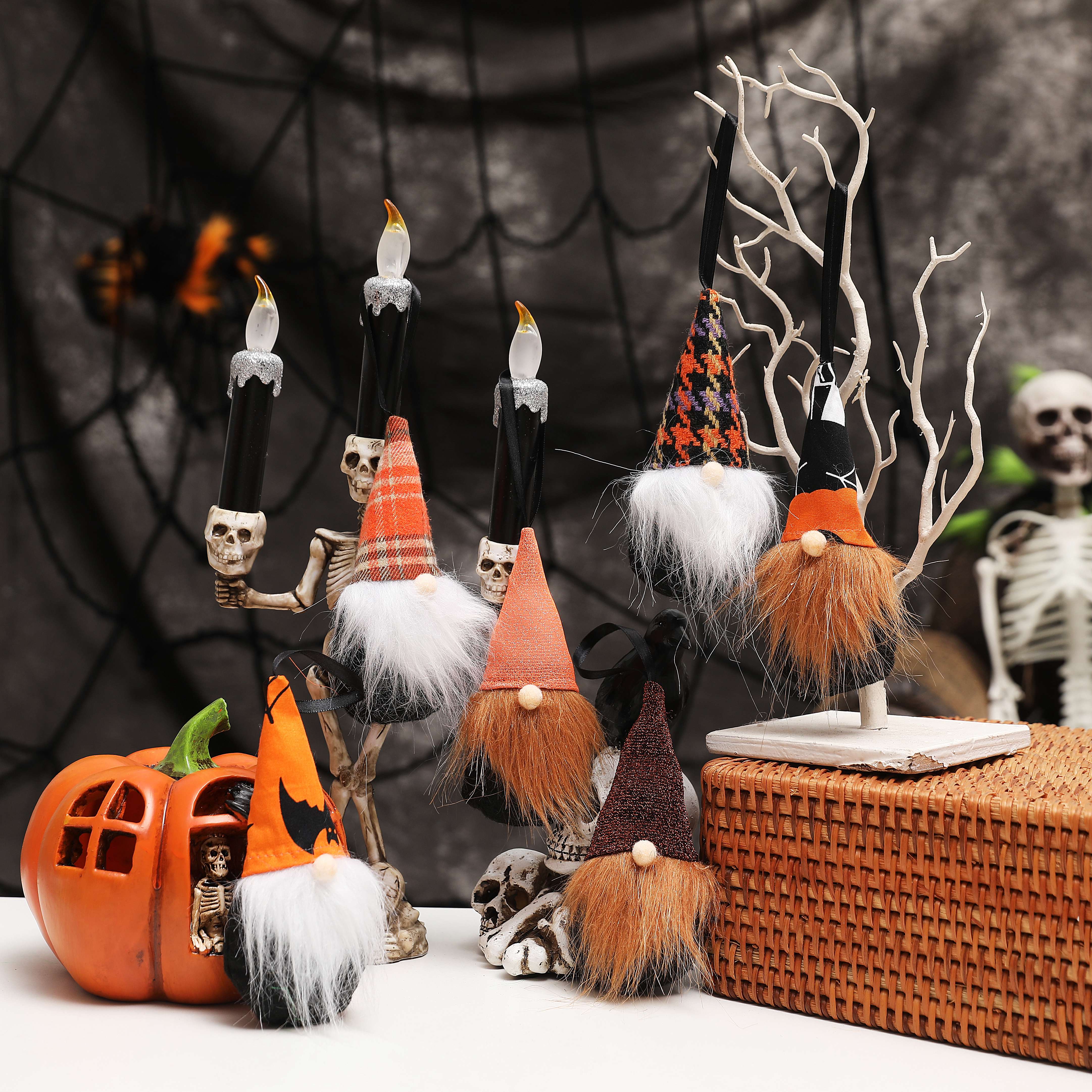 创艺新品跨境万圣节无脸老人挂件鲁道夫古怪装扮鬼节整蛊吊饰礼物