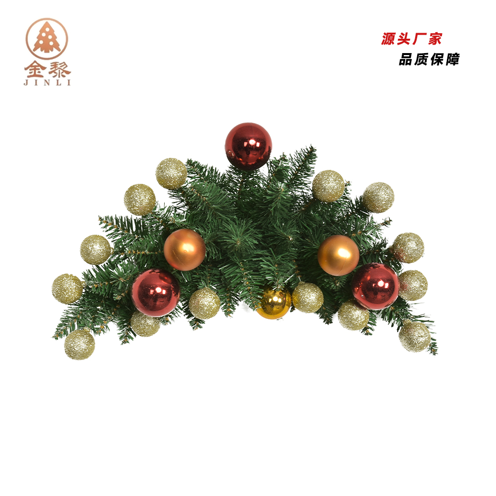 60cm 50tips Christmas decoration PVC horn rattan pendant rattan window door thumbnail