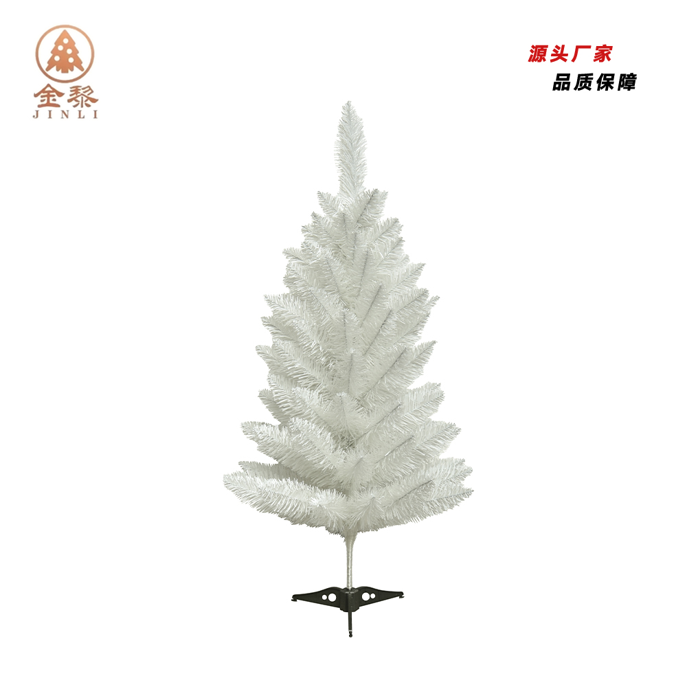 90cm 95t white PVC Christmas tree ordinary leaf thumbnail