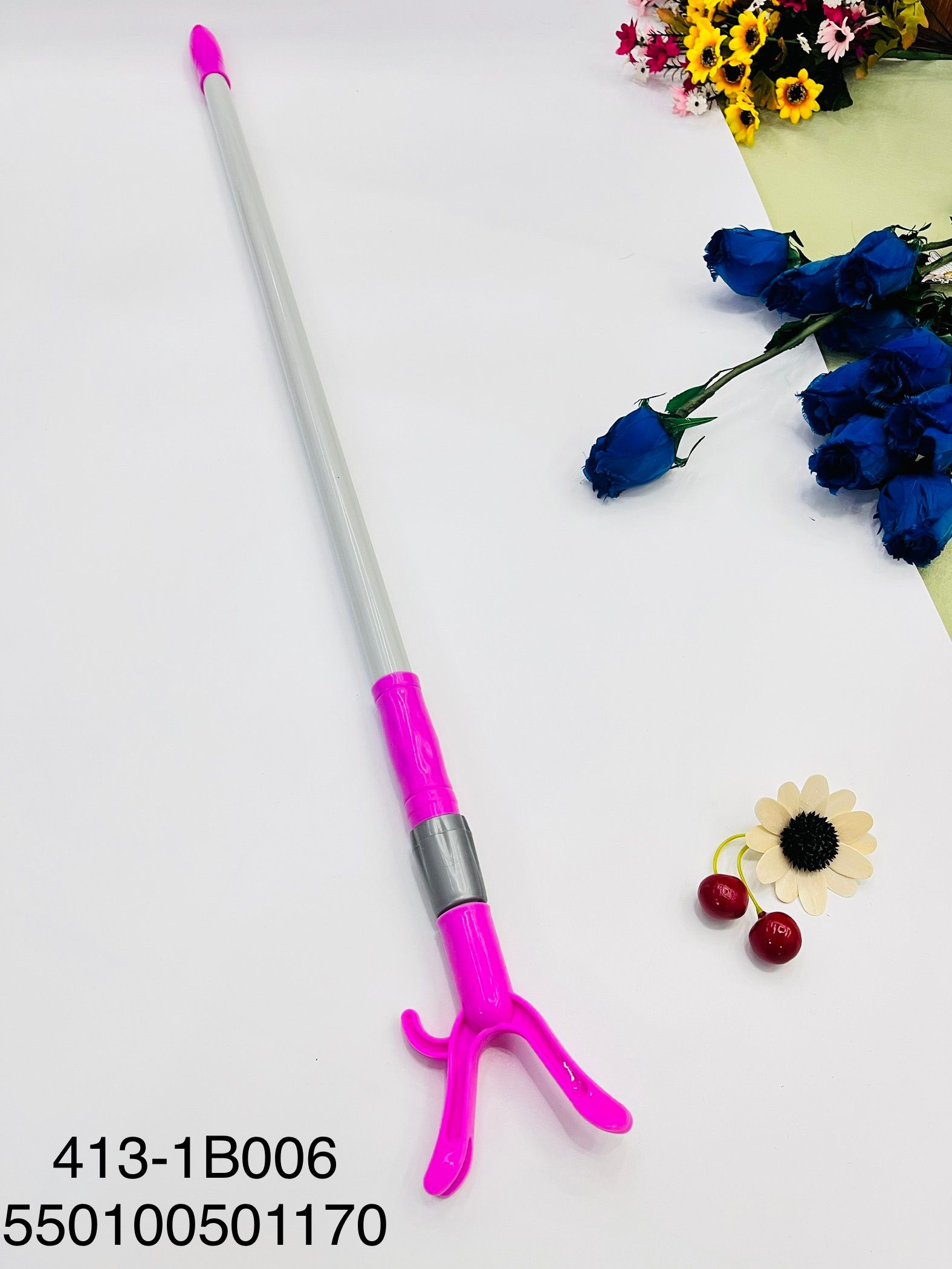 Spray painted iron fork 22 tube to 19 tube retractable portable two color mixed fork wholesale household necessities thumbnail