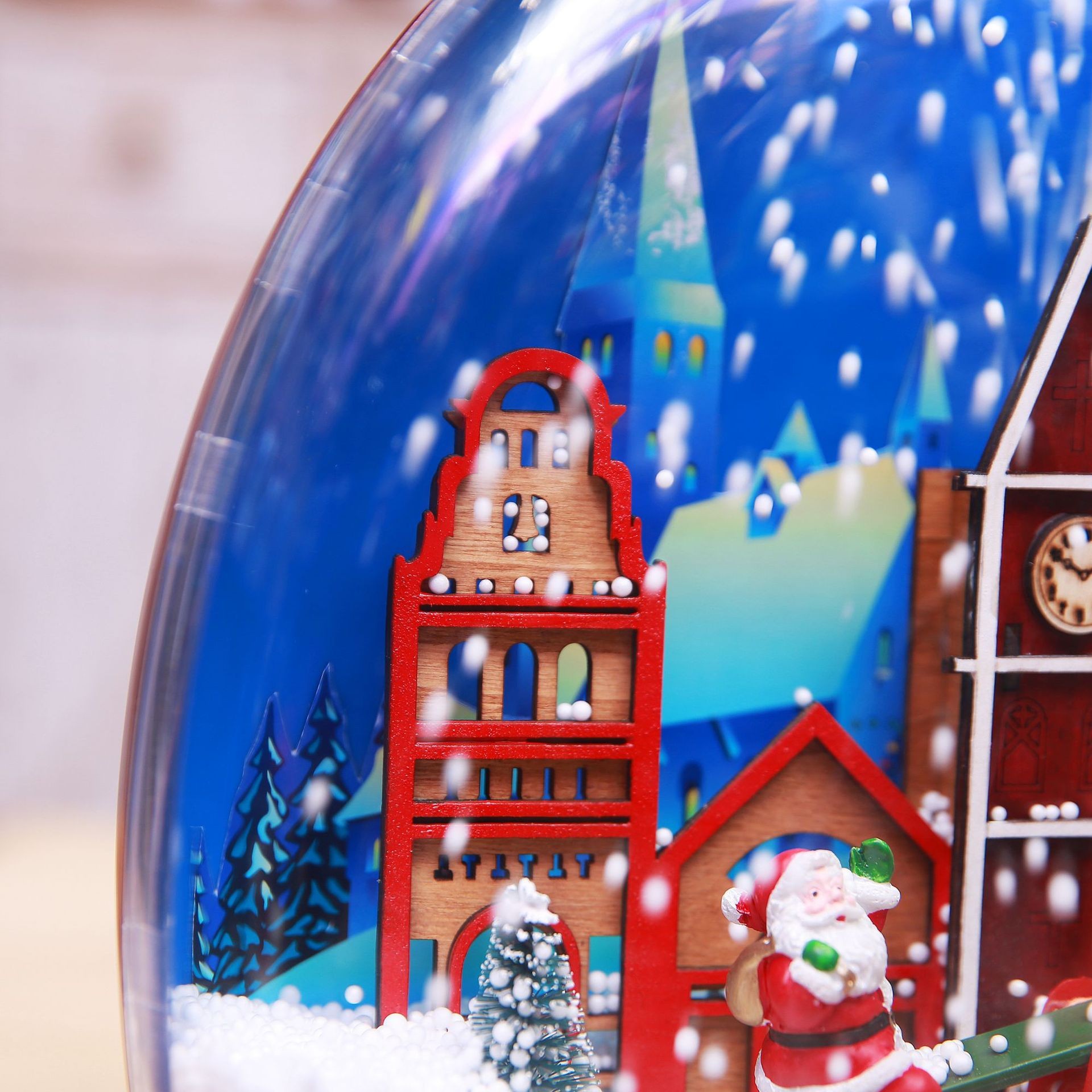 圣诞用品/装饰用品/飘雪灯白底实物图