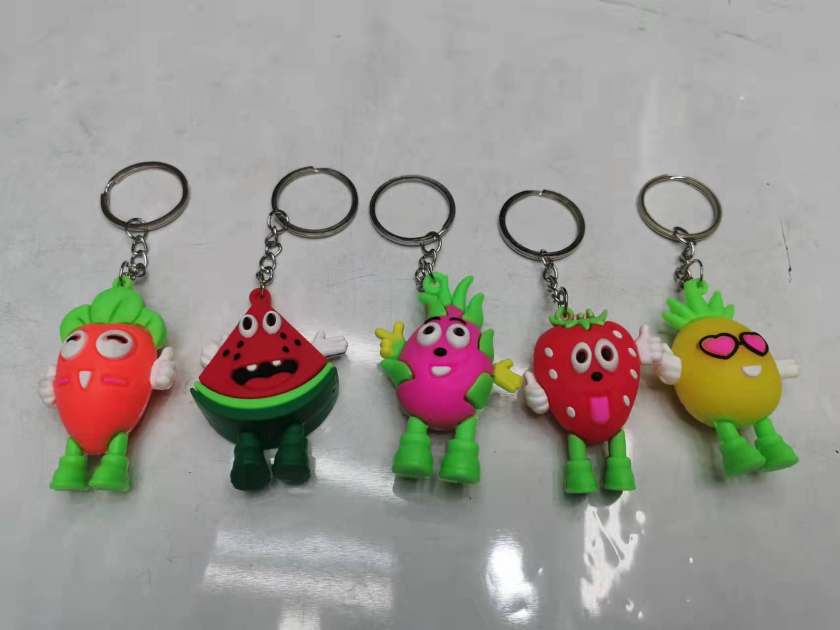 Key chain creative fruit explosive series of key chain mix