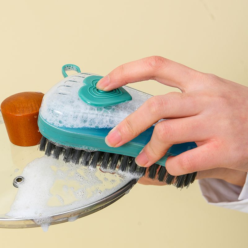 Shoe brush, household wonder. Soft bristles do not damage clothes. Multi-functional liquid cleaning brush. Laundry and shoe cleaning brush. Youdaoplaceholder0 bristle cleaning brush Item Picture