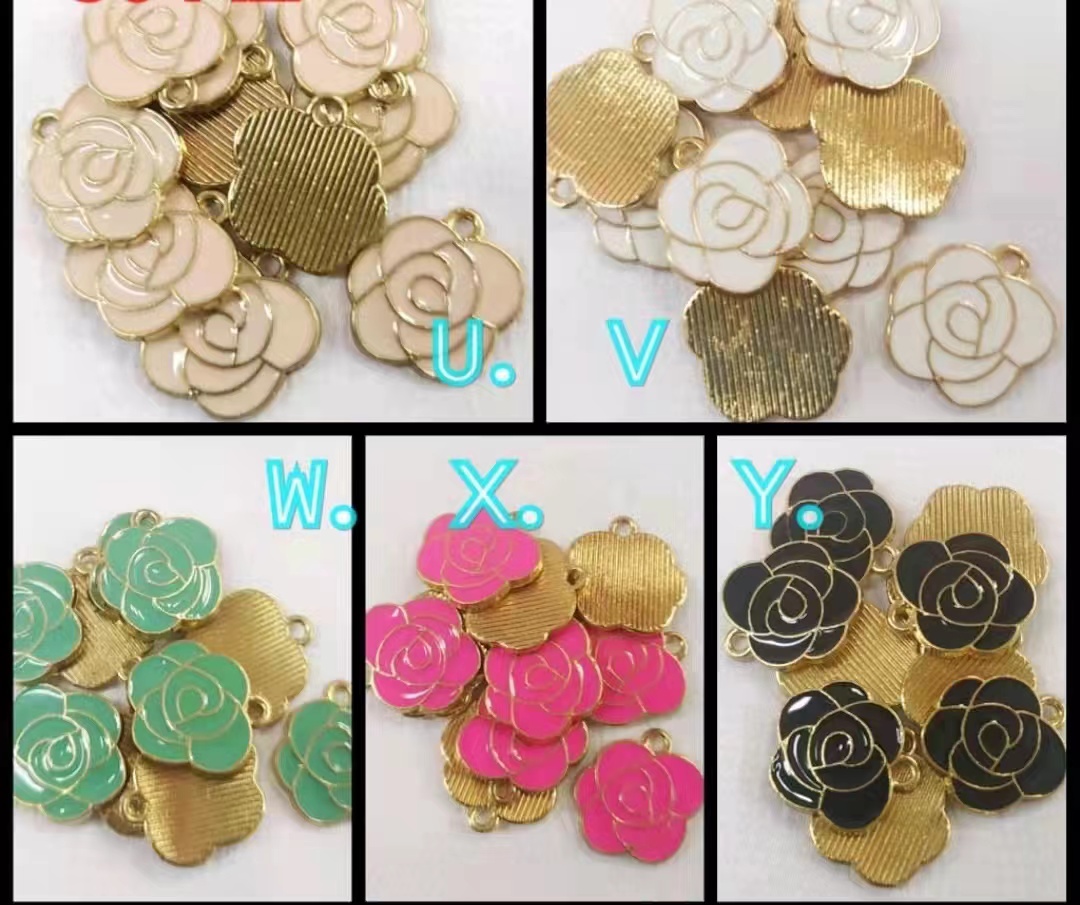 Best-selling duck-shaped jewelry accessories, alloy accessories, white claw accessories, bright-colored accessories, alloy roses