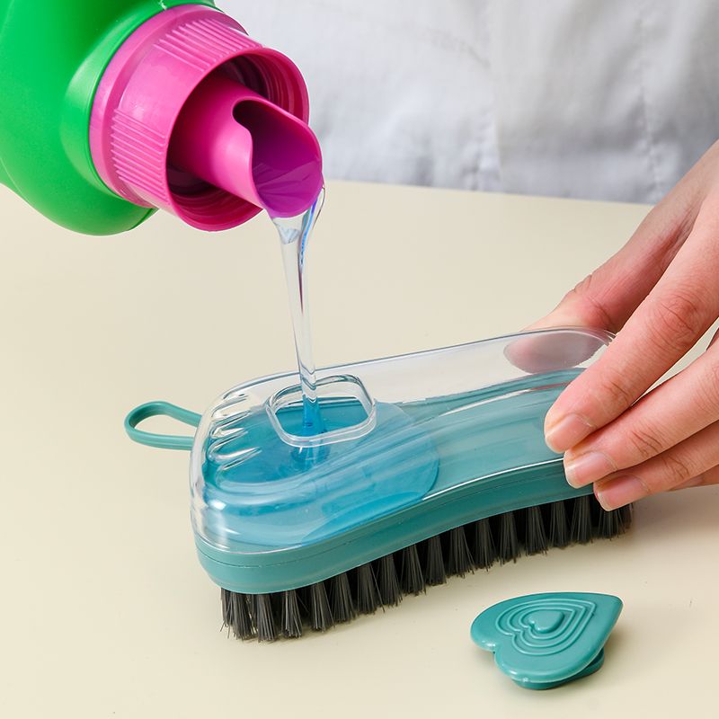 Shoe brush, household wonder. Soft bristles do not damage clothes. Multi-functional liquid cleaning brush. Laundry and shoe cleaning brush. Youdaoplaceholder0 bristle cleaning brush Specification drawing