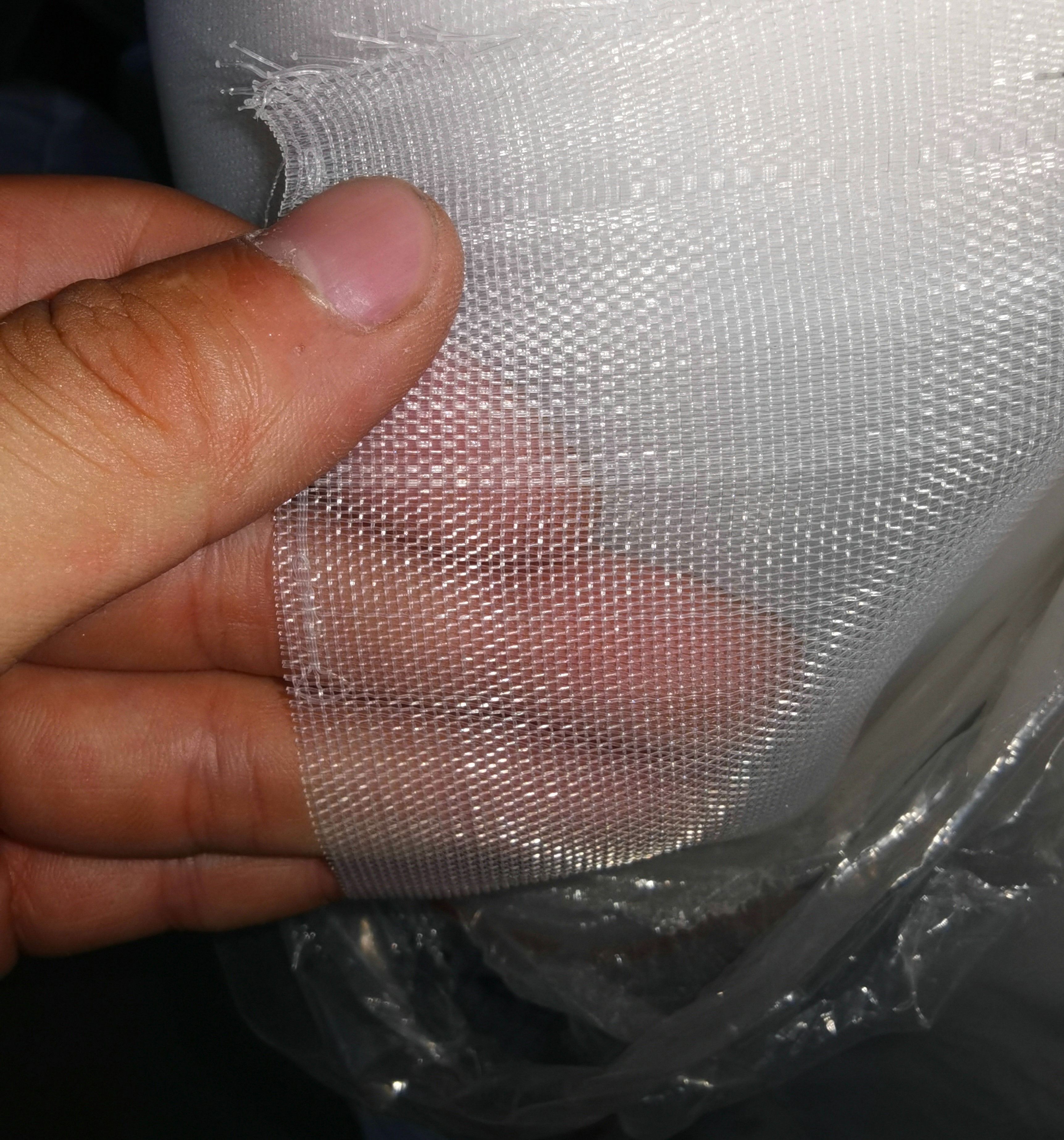 Thick white Plastic wire netting