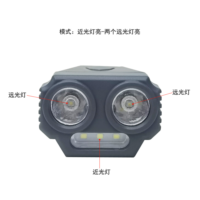 KK-B66 Bicycle headlight and Taillight set: Bicycle lighting, riding headlight and warning light Application Scenario