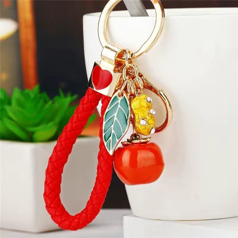 Alloy Apple keychain 3 piece set series mixed 5