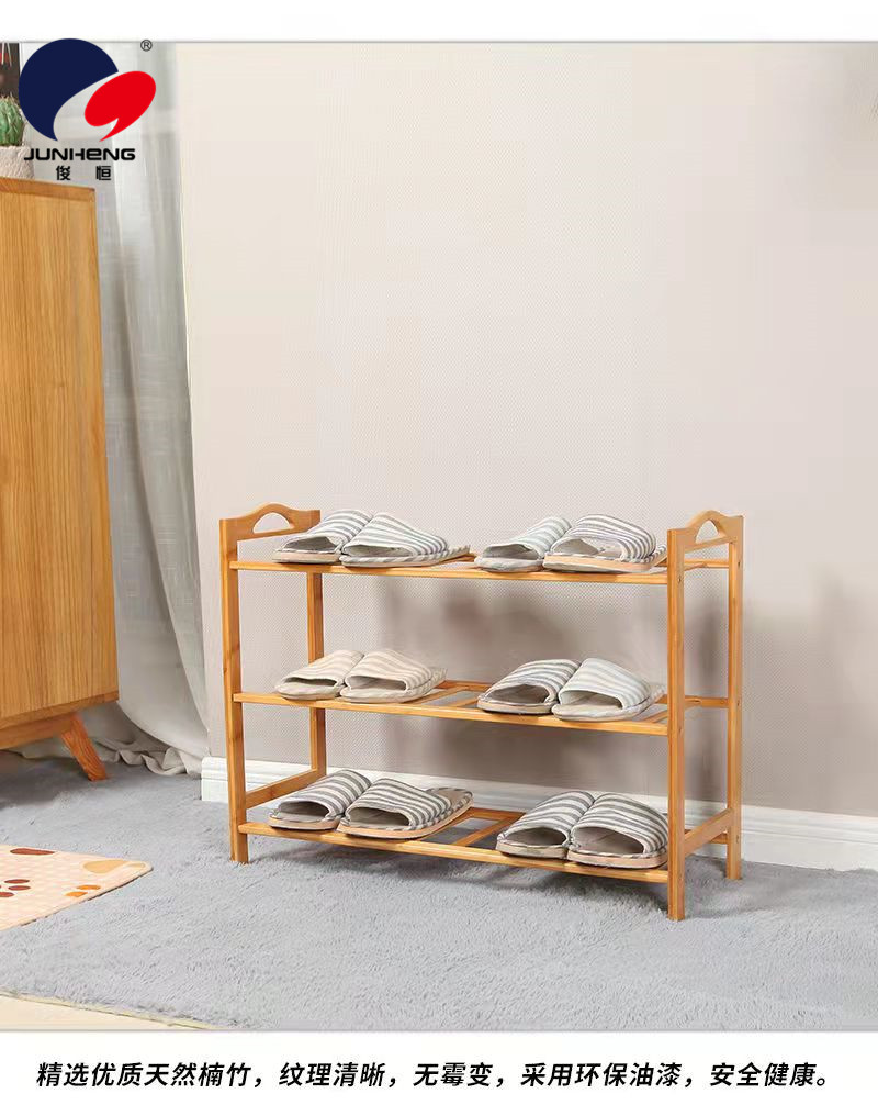 Simple and elegant home interior design, economical, multi-functional, multi-layer, with a small shoe cabinet and storage rack at the door pic 3