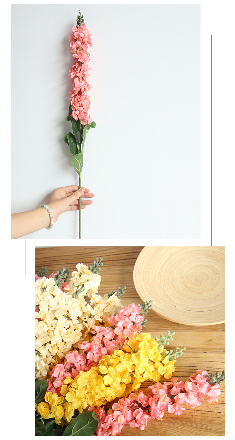 Delphinium, violet artificial flower, Christmas artificial flower, home decoration, wedding arrangement GF12323B pic 9