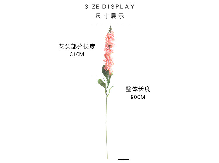 Delphinium, violet artificial flower, Christmas artificial flower, home decoration, wedding arrangement GF12323B pic 3