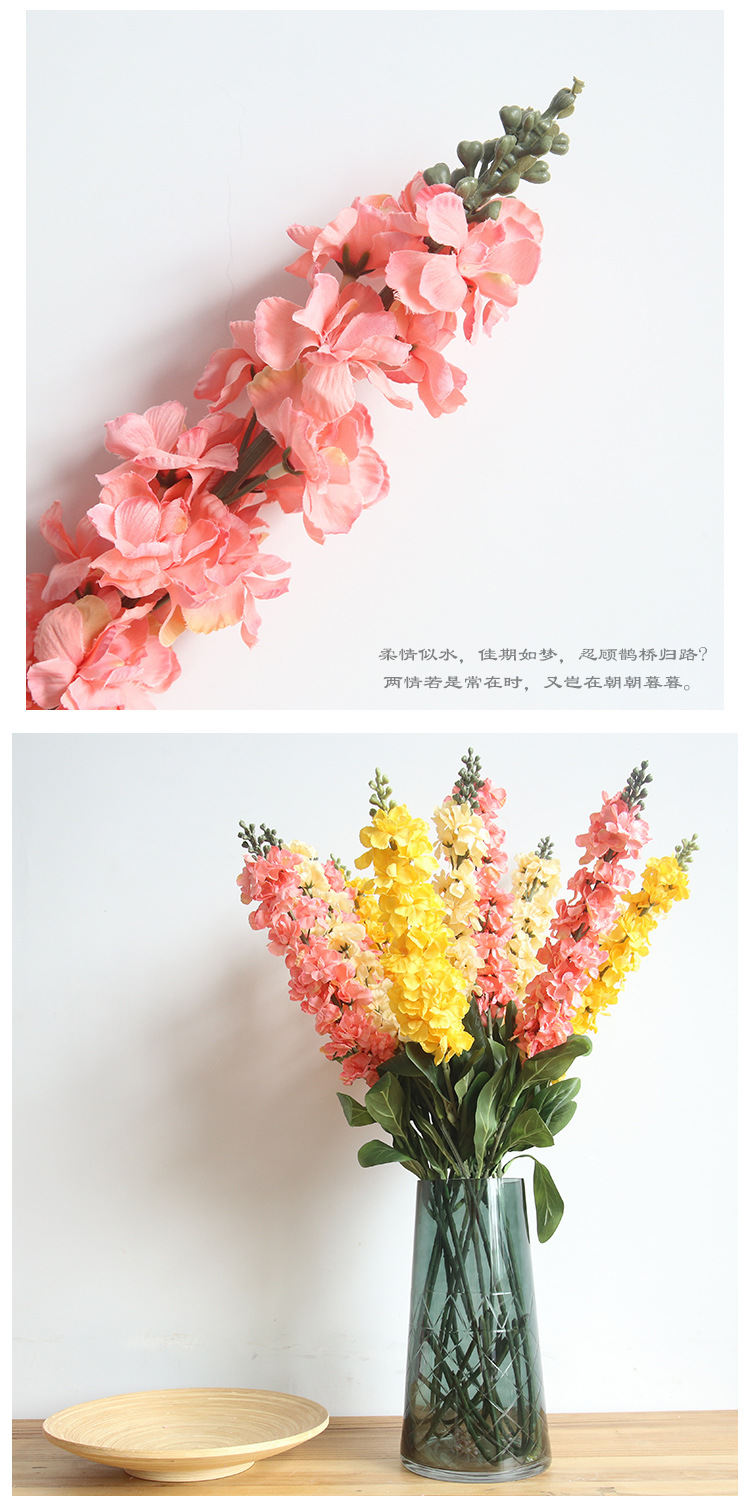 Delphinium, violet artificial flower, Christmas artificial flower, home decoration, wedding arrangement GF12323B pic 10