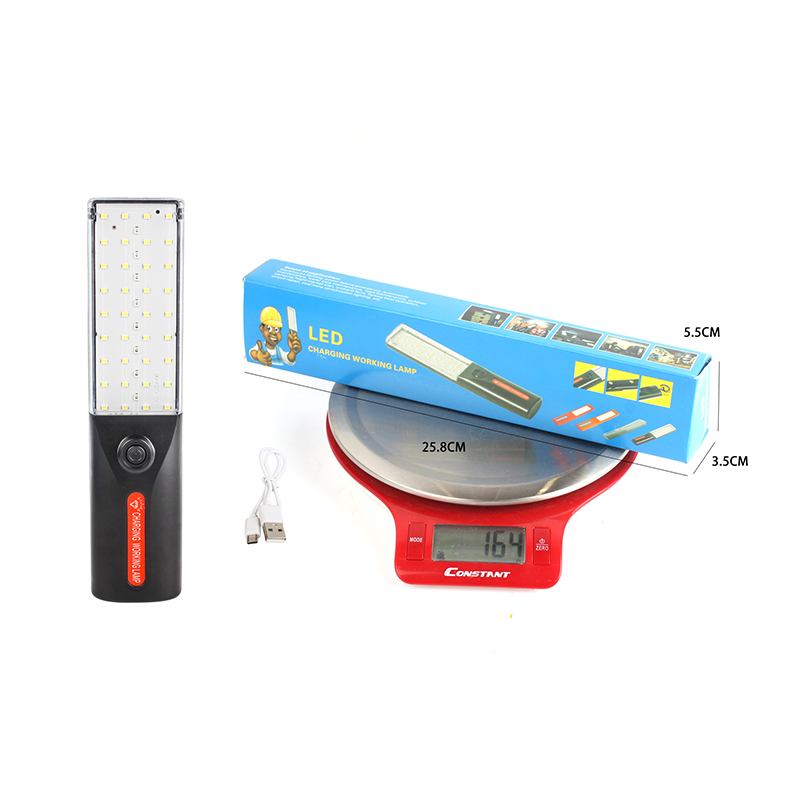 Strong magnetic work light, solar charging auto repair and maintenance light, high-intensity ultra-bright led charging magnetic attraction light, night market outdoor emergency lighting light Specification image