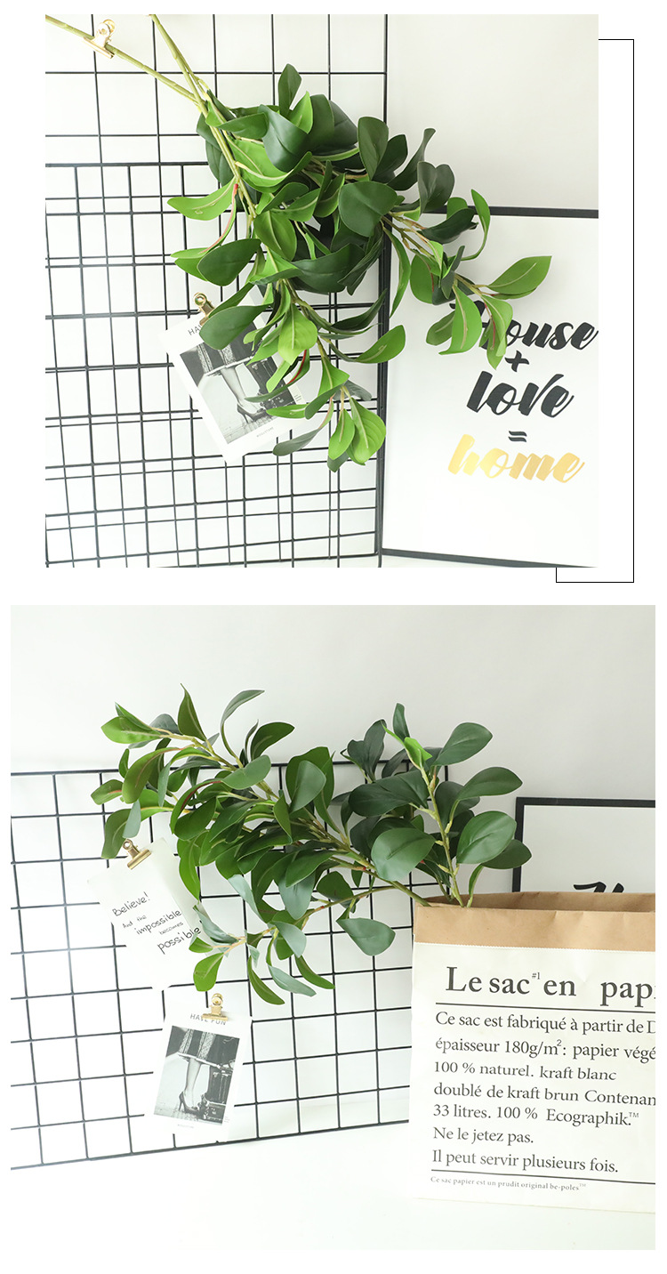 Milan Leaf Leaf Artificial Flower Manufacturer Home Decoration Wedding Road Guide Flower Wall Plant Wall Artificial Flower MW17699 pic 10