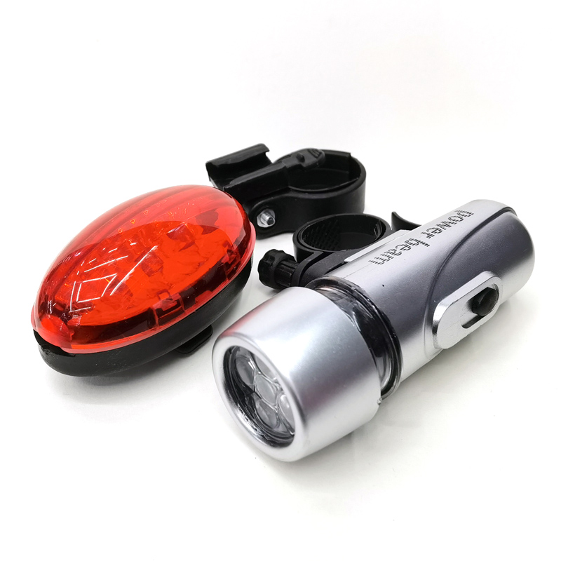 220318 Bicycle headlight and taillight Set, bicycle lighting, riding front light and warning light details Picture