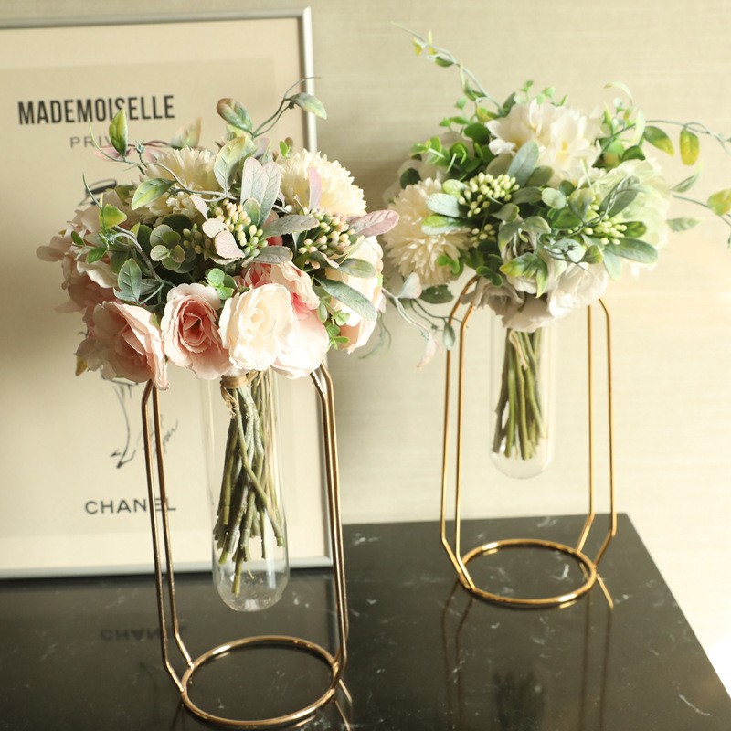 Tea flower bouquets, Amazon artificial flower manufacturers, home decoration, wedding hand-held bouquets, plant wall artificial flowers MW66780 Application Scenario