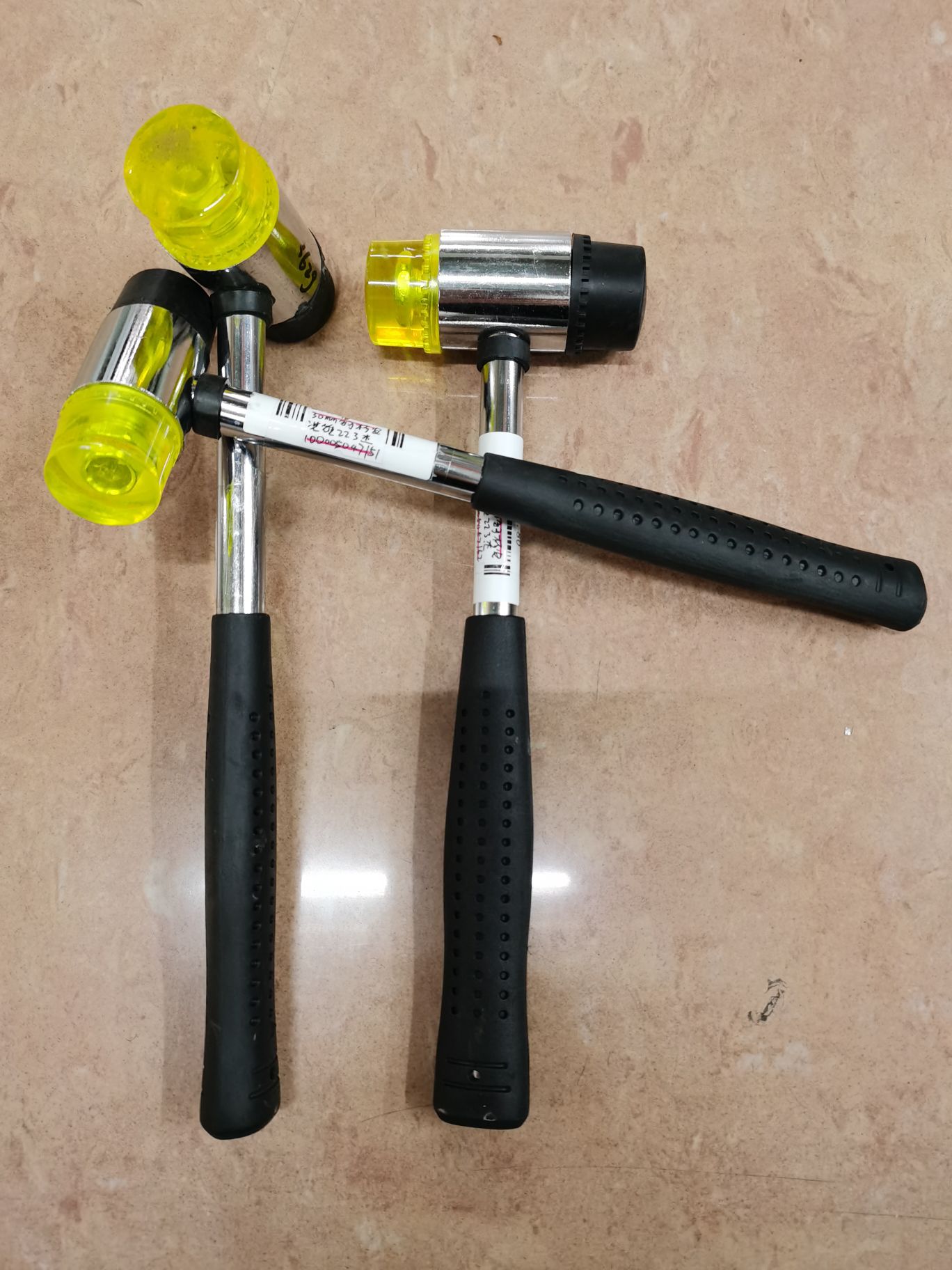 Steel handle mounting hammer Hammer Rubber hammer hammer Rubber hammer Hardware tools 2022 Application Scenario
