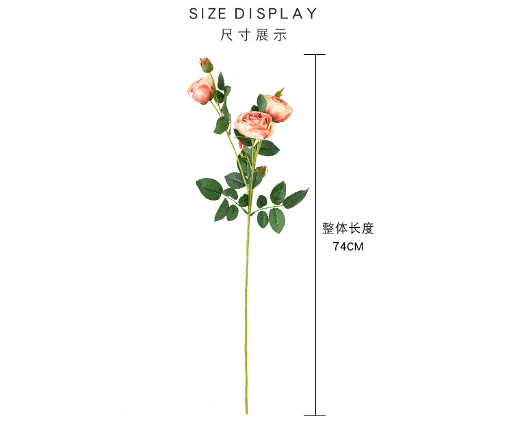 INS Core wrapped rose artificial flower manufacturer for home decoration, wedding, hand-held bouquets, road guide flowers, wall artificial flowers DY1-3249 pic 3