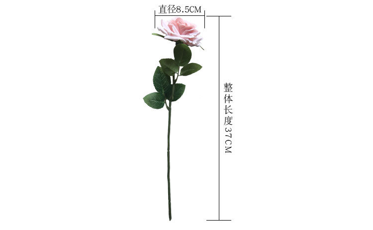 Artificial flower Mida rose plant bonsai wedding decoration INS style artificial flower wall rose MW69911 pic 2