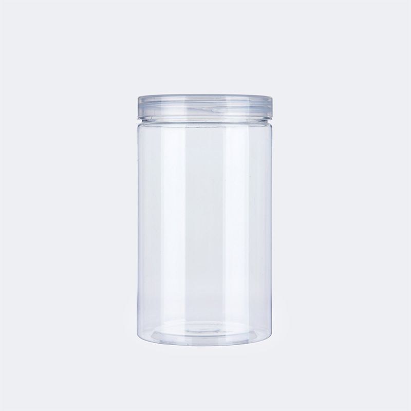 食品级坚果蜂蜜瓶塑料瓶带盖pet饼干罐加厚包装透明密封罐10口径全高度饰品罐详情图5