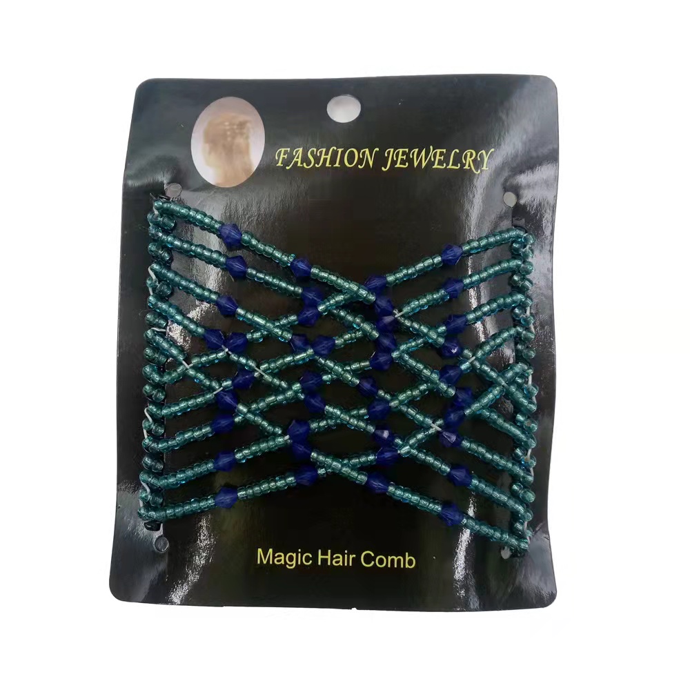 FLY1886 Korean version versatile Hair comb accessory, steel wire hair coil, beaded magic hair comb, style comb wholesale Item Picture