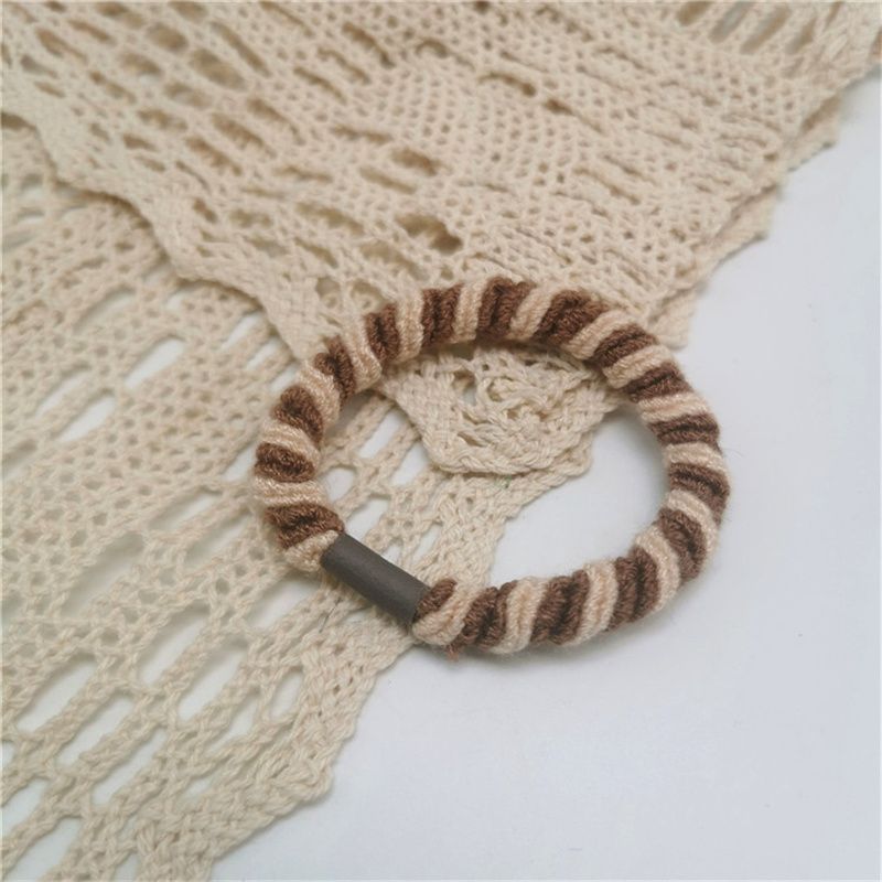 Japan and South Korea new high elastic thick rubber band mixed color hair rope all women basic holster tie hair durable hair accessories Specification drawing