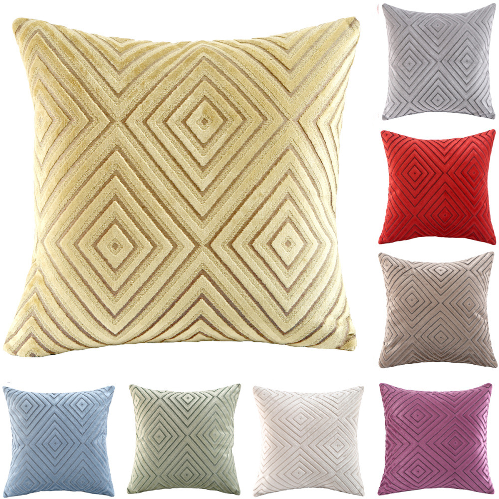 Modern simple pillow case sofa lattice cushion cover