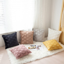 Nordic Style plush pillow case for home sofa office cushion cover