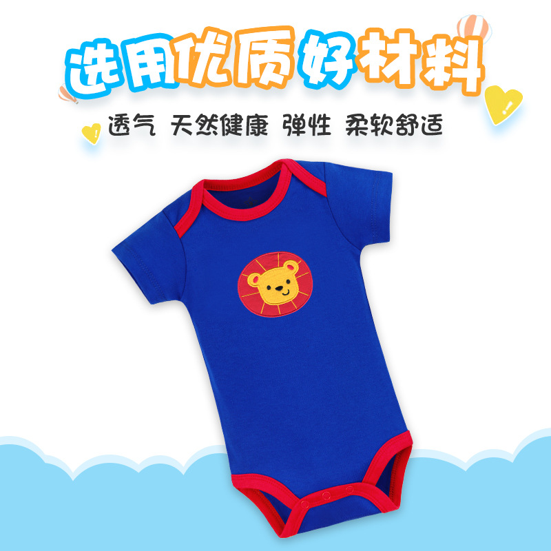 Wholesale Cotton Body Baby Romper bodysuit suit jumpsuit Newborn Baby Girls Boys Clothes details Picture