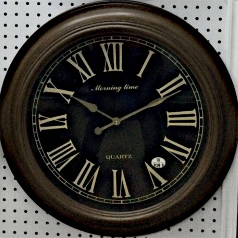 Factory supply model 8584B European and American retro wall clock thumbnail