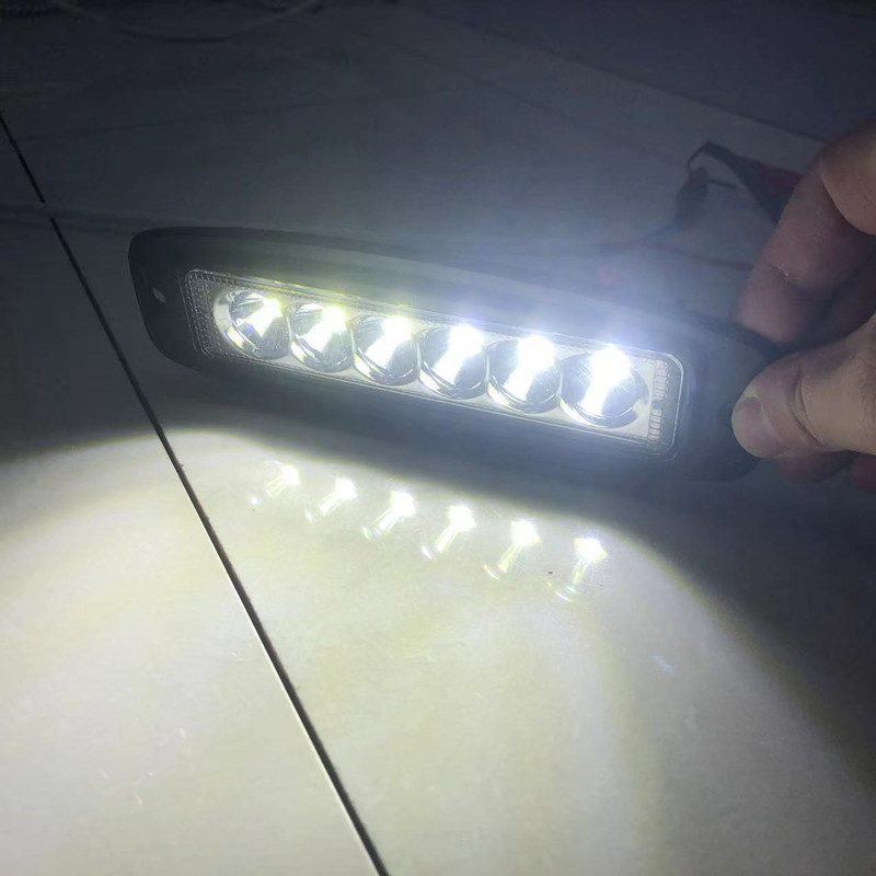 汽车LED灯18W工作灯汽车前照灯内嵌式车辆照明灯跨境专供详情5