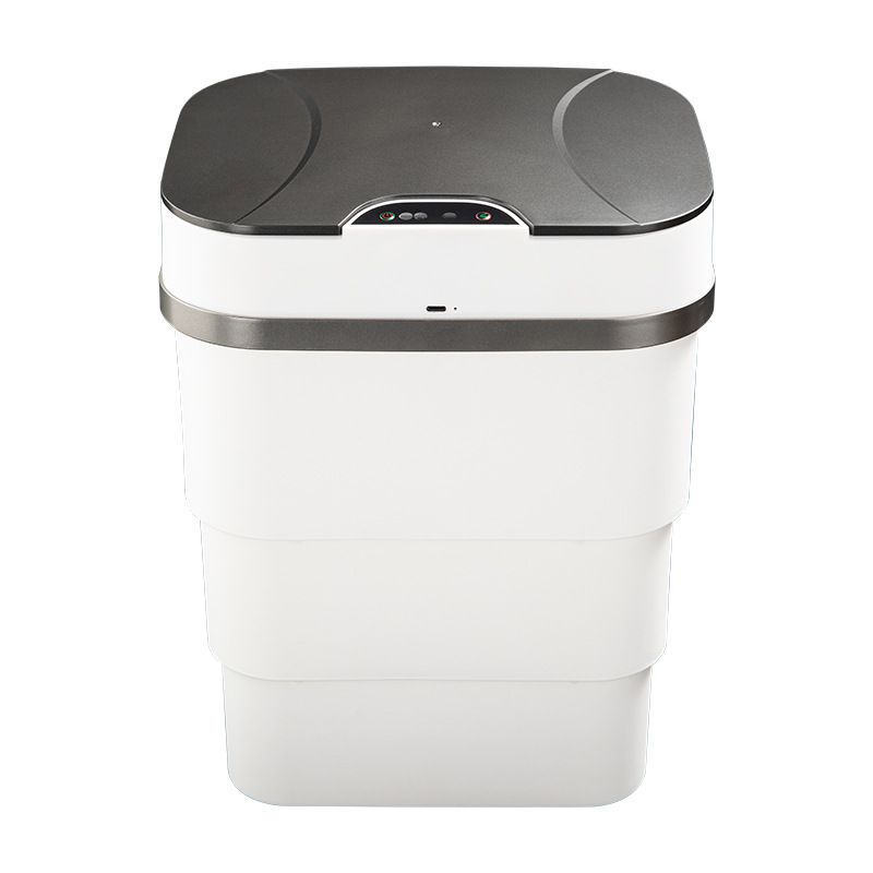 Smart folding trash can foreign trade