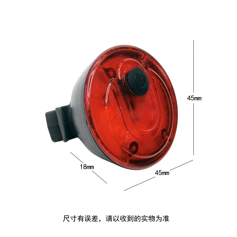 220335USB charging round taillight, bicycle taillight, mountain bike taillight, cycling equipment safety warning light details Picture